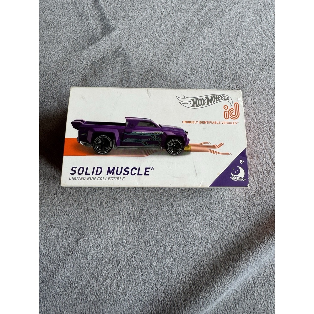 Hot Wheels id Solid Muscle Purple Limited Run Collectible w/ Original Box 2018